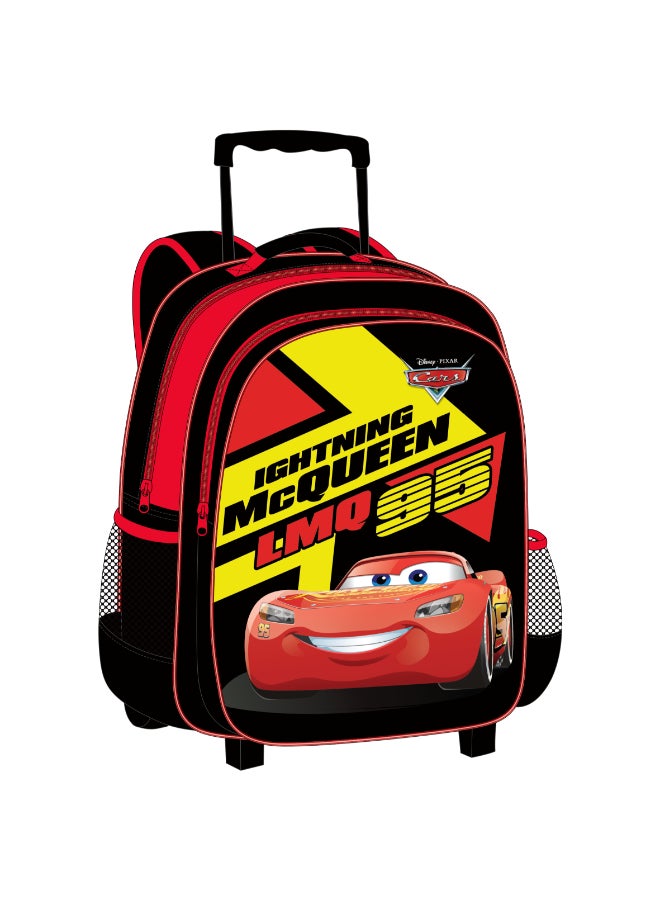 Disney 5-Piece Pixar Cars School Trolley Backpack Set Red and Black 55 x 36 x 53.5 cm FKVP-02205 - Image 1